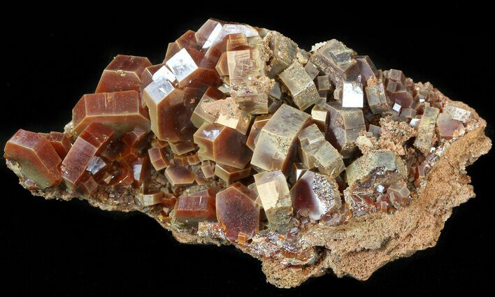 Vanadinite Crystal Cluster (XL Crystals) - Morocco #42207